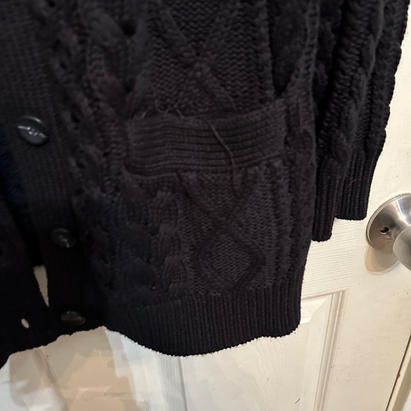 Tuckernuck Black Cable Knit Cardigan - Picture 4 of 6